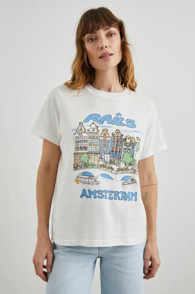 Tops Women Rails Boyfriend TShirt Rails Amsterdam