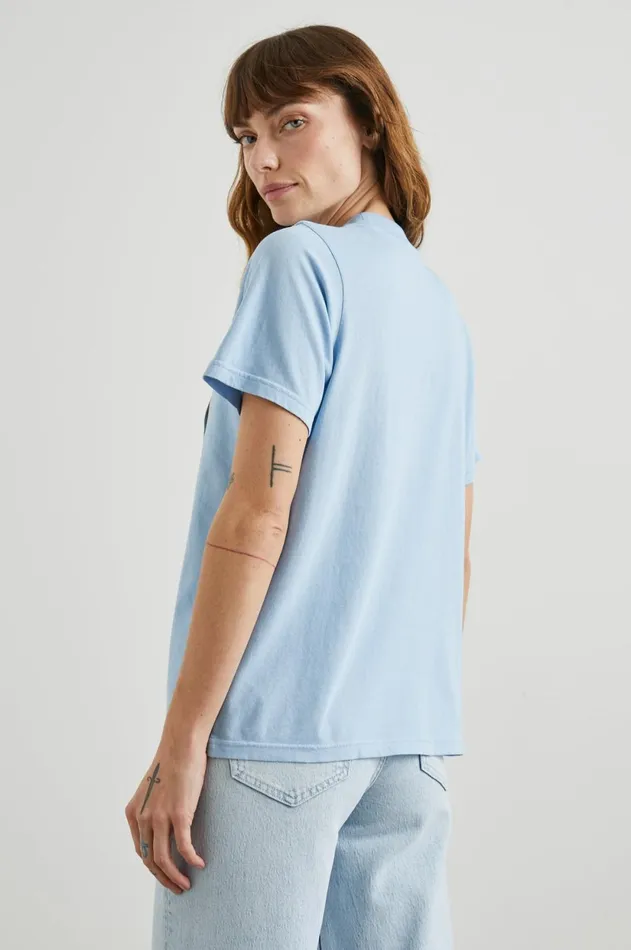 Tops Women Rails Boyfriend TShirt Rails Blue La Postcard