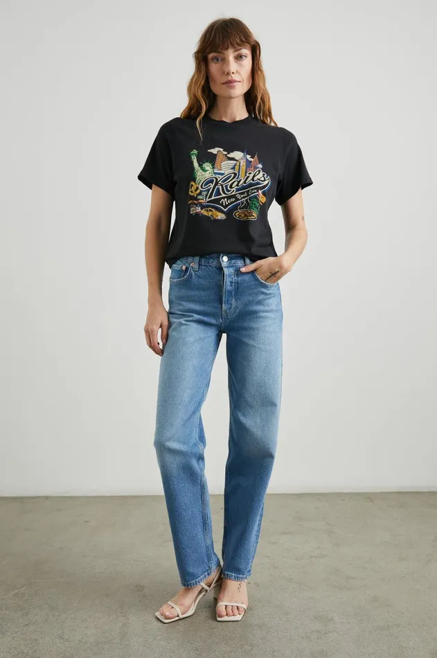 Tops Women Rails Boyfriend TShirt Rails New York