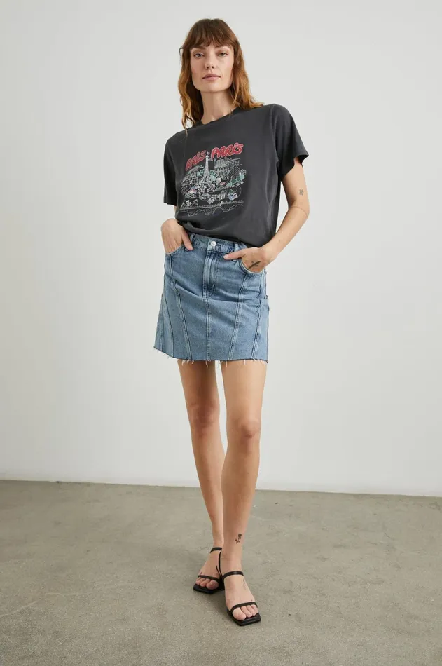 Tops Women Rails Boyfriend TShirt Rails Paris Map