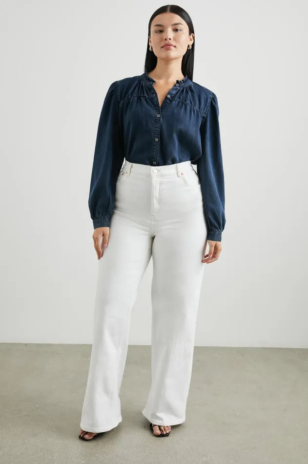 Tops Women Rails Camille Top Dark Vintage Wash