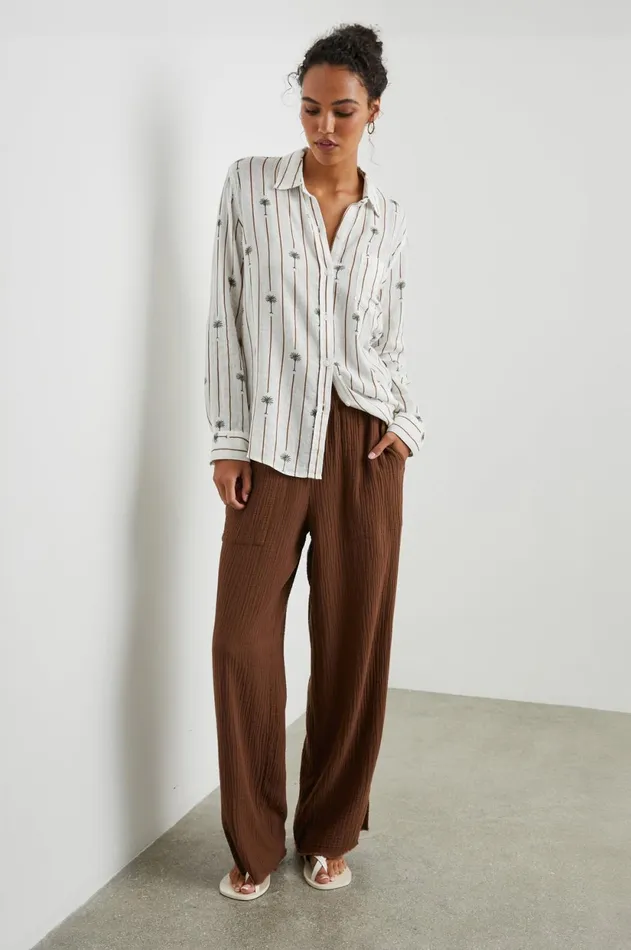 Tops Women Rails Charli Shirt Stripe Palms