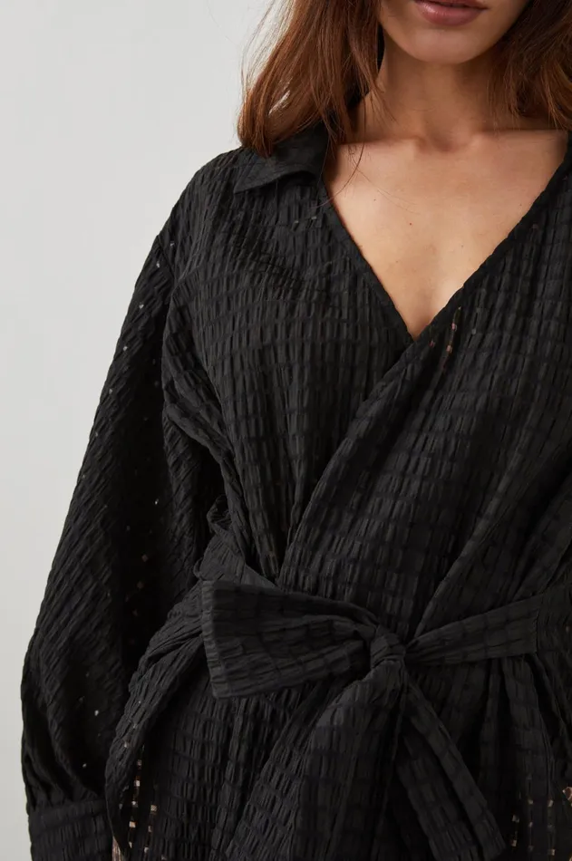 Tops Women Rails Eileen Top Black Seersucker