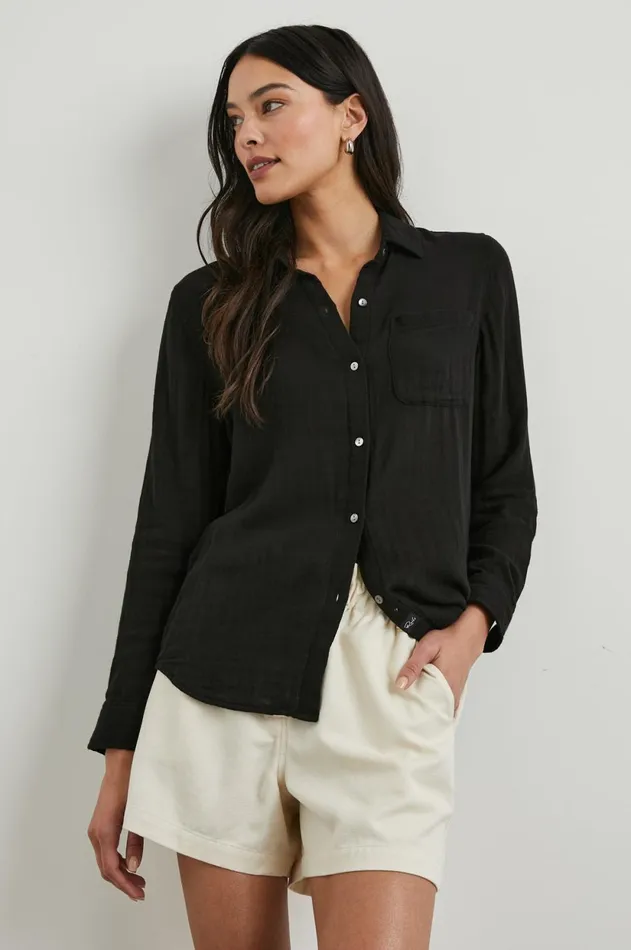 Tops Women Rails Ellis Shirt Black