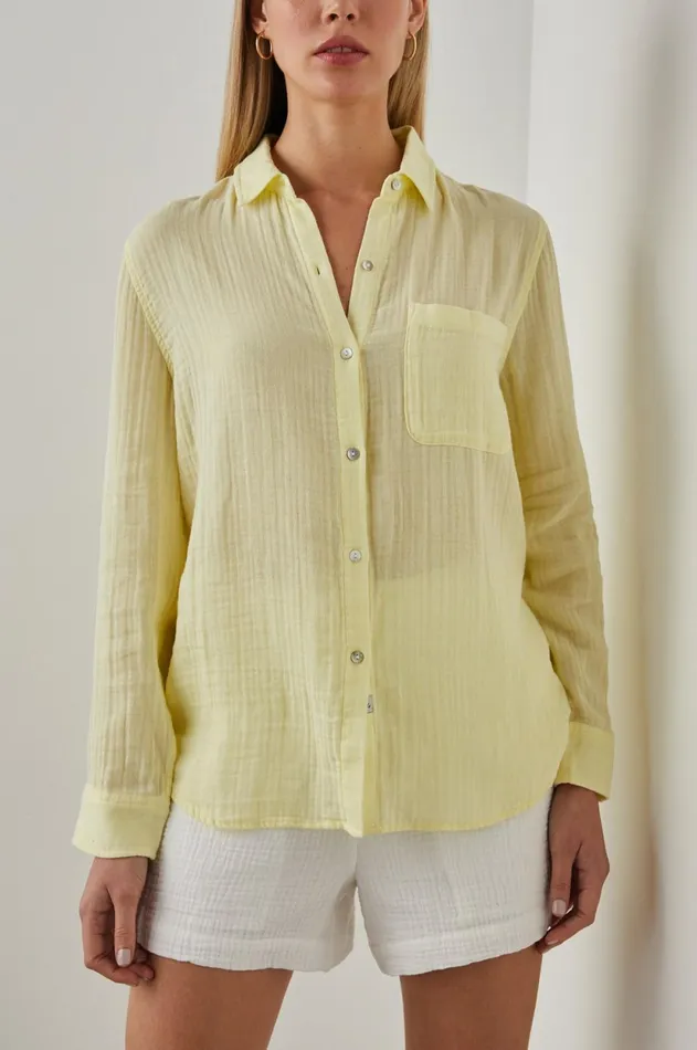 Tops Women Rails Ellis Shirt Citron