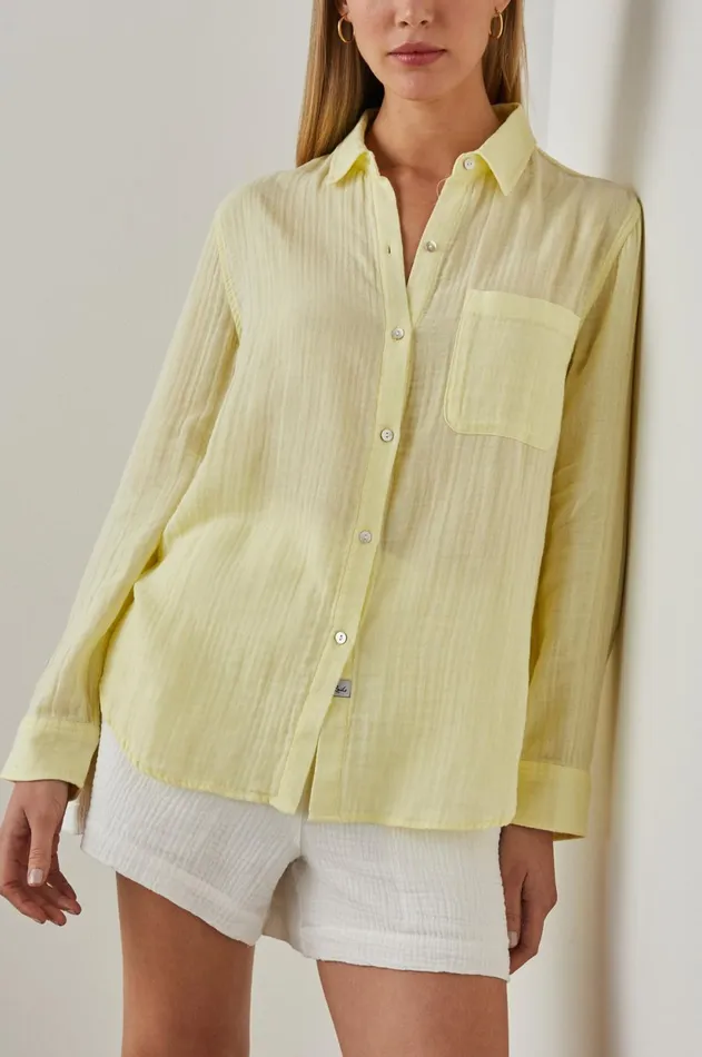 Tops Women Rails Ellis Shirt Citron