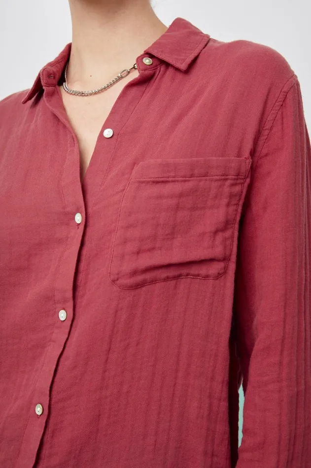 Tops Women Rails Ellis Shirt Cranberry