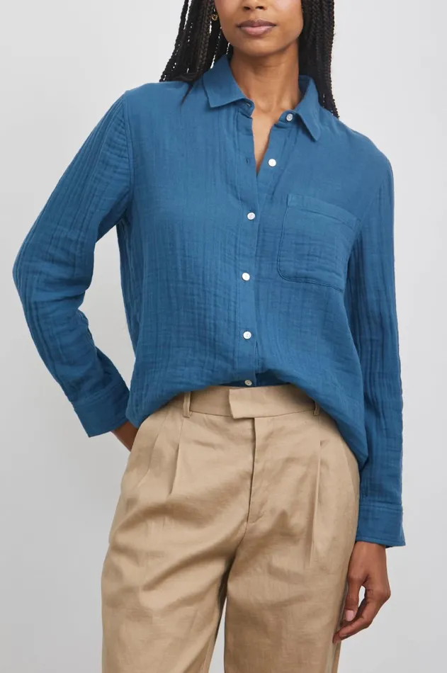 Tops Women Rails Ellis Shirt Deep Sea