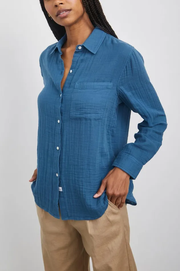 Tops Women Rails Ellis Shirt Deep Sea