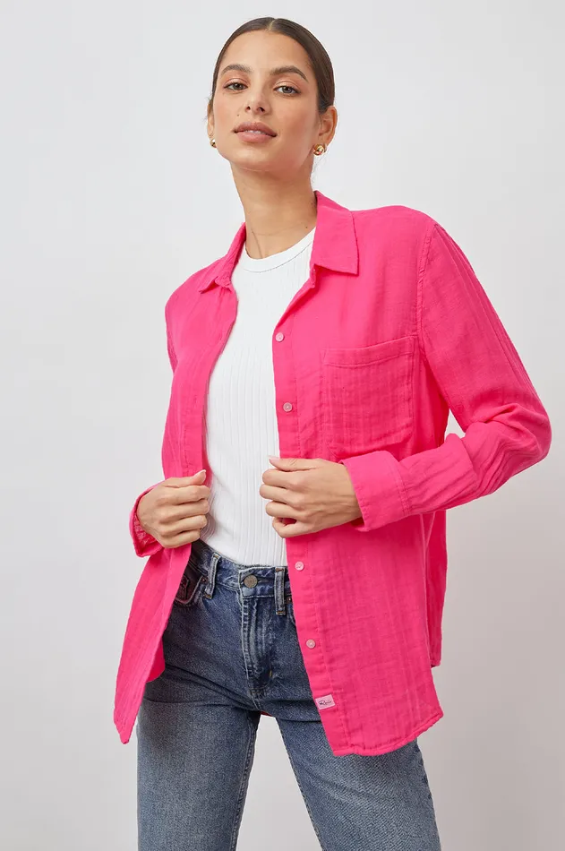 Tops Women Rails Ellis Shirt Hibiscus