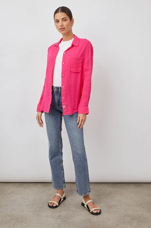 Tops Women Rails Ellis Shirt Hibiscus