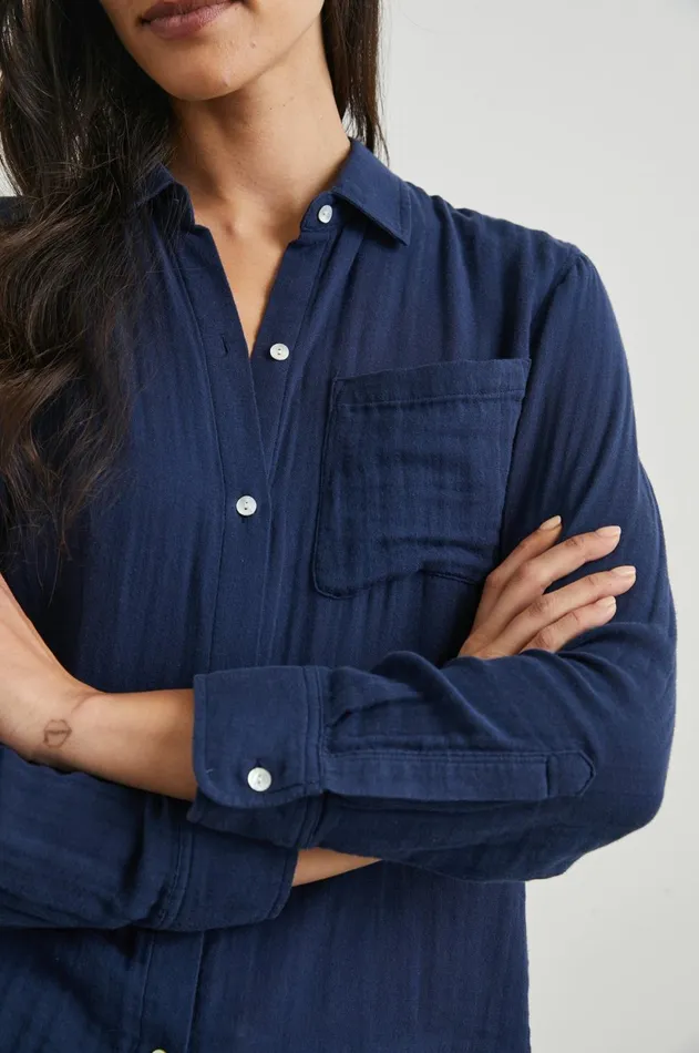 Tops Women Rails Ellis Shirt Indigo