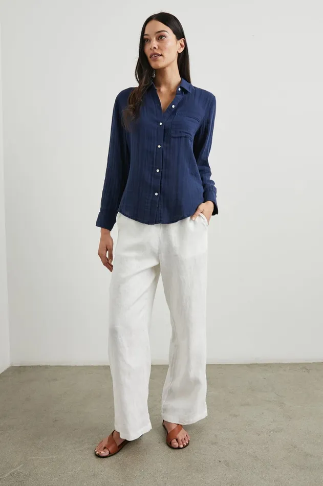 Tops Women Rails Ellis Shirt Indigo