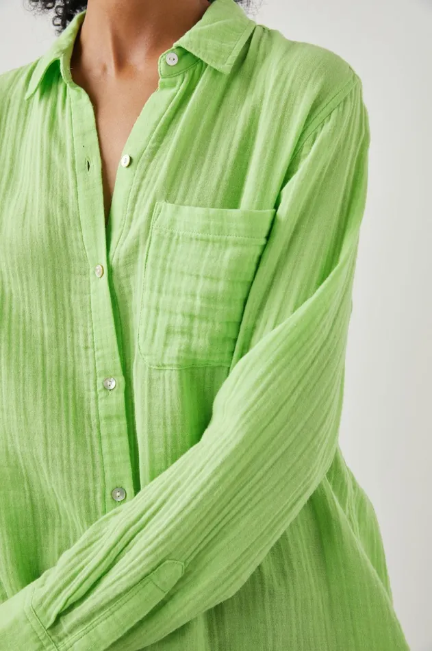 Tops Women Rails Ellis Shirt Jade Lime