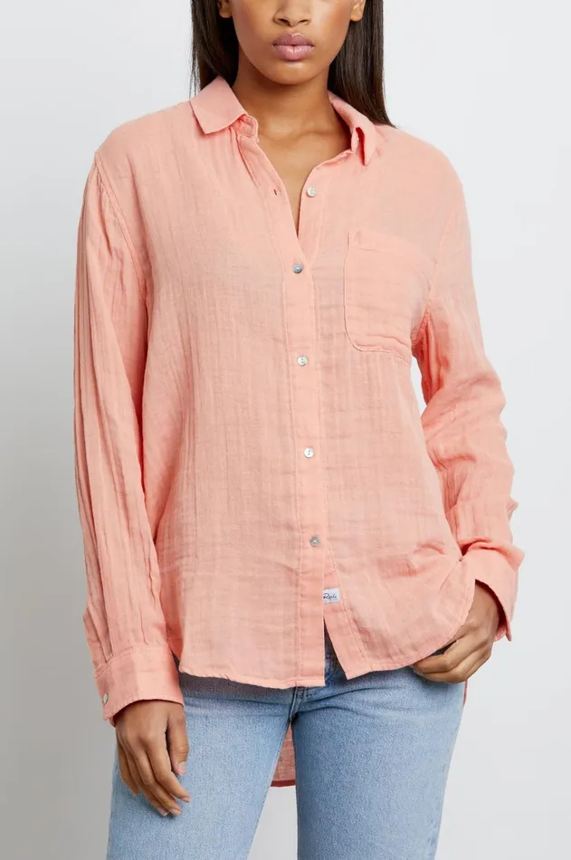 Tops Women Rails Ellis Shirt Peach