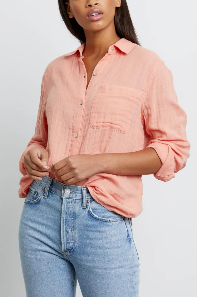 Tops Women Rails Ellis Shirt Peach