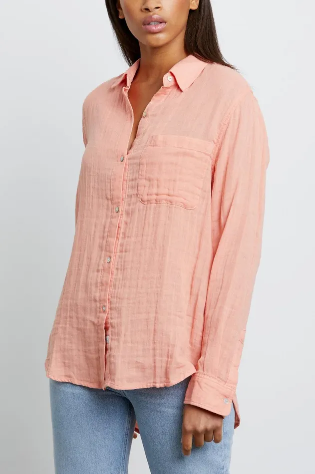 Tops Women Rails Ellis Shirt Peach