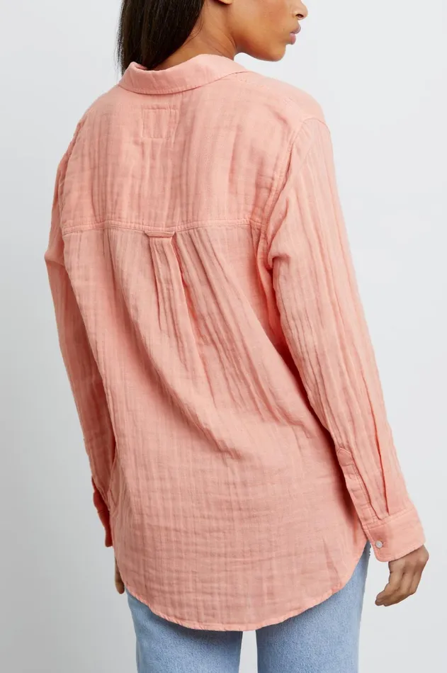 Tops Women Rails Ellis Shirt Peach