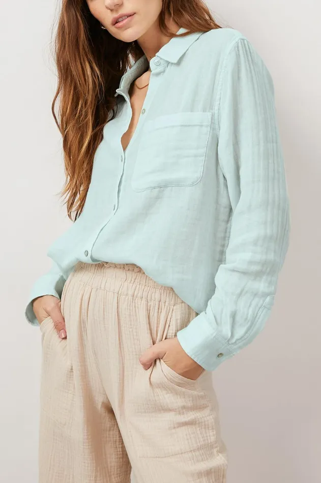 Tops Women Rails Ellis Shirt Sky