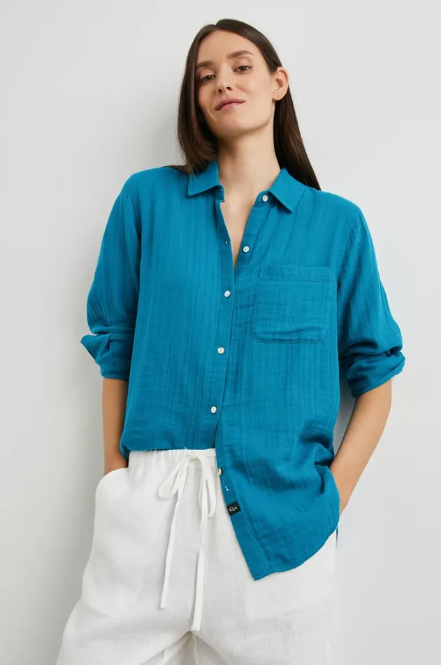 Tops Women Rails Ellis Shirt Turkish Tile