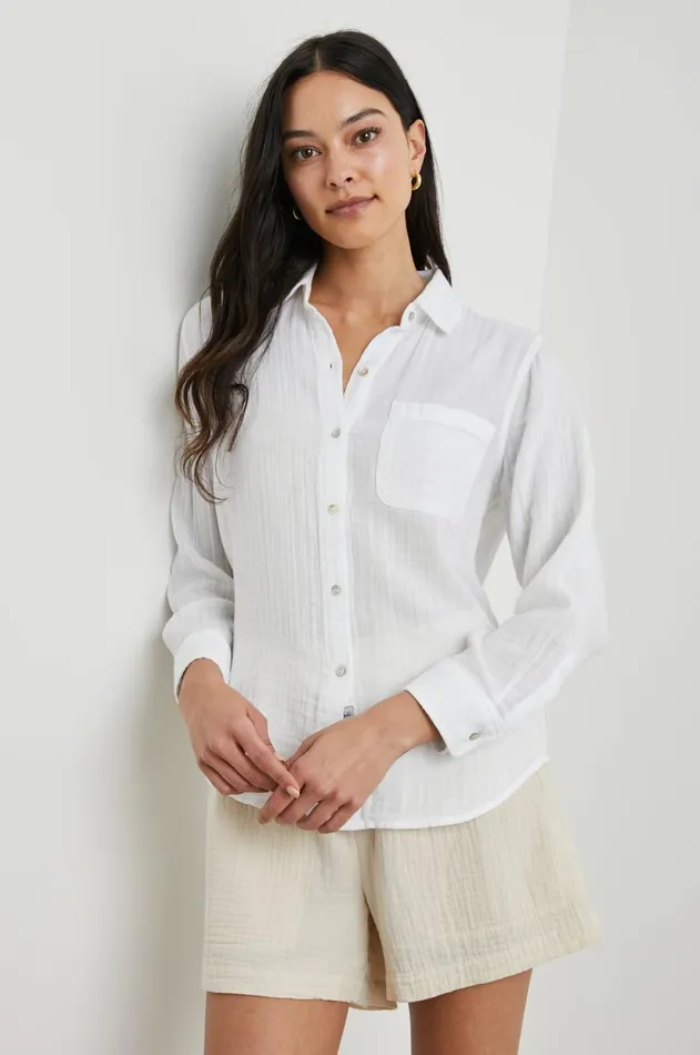 Tops Women Rails Ellis Shirt White