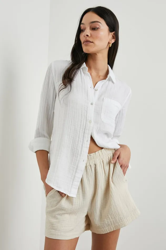 Tops Women Rails Ellis Shirt White