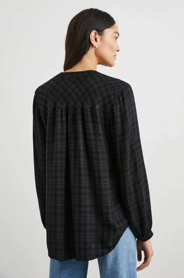 Tops Women Rails Eloise Top Onyx Lurex