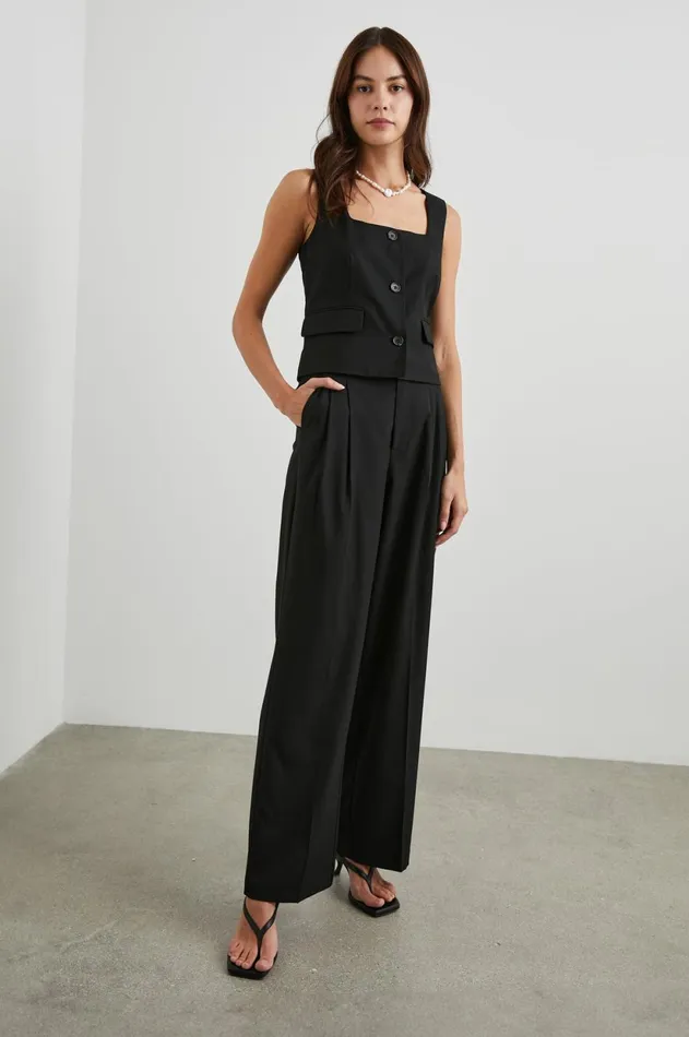 Tops Women Rails Guilia Vest Black Twill