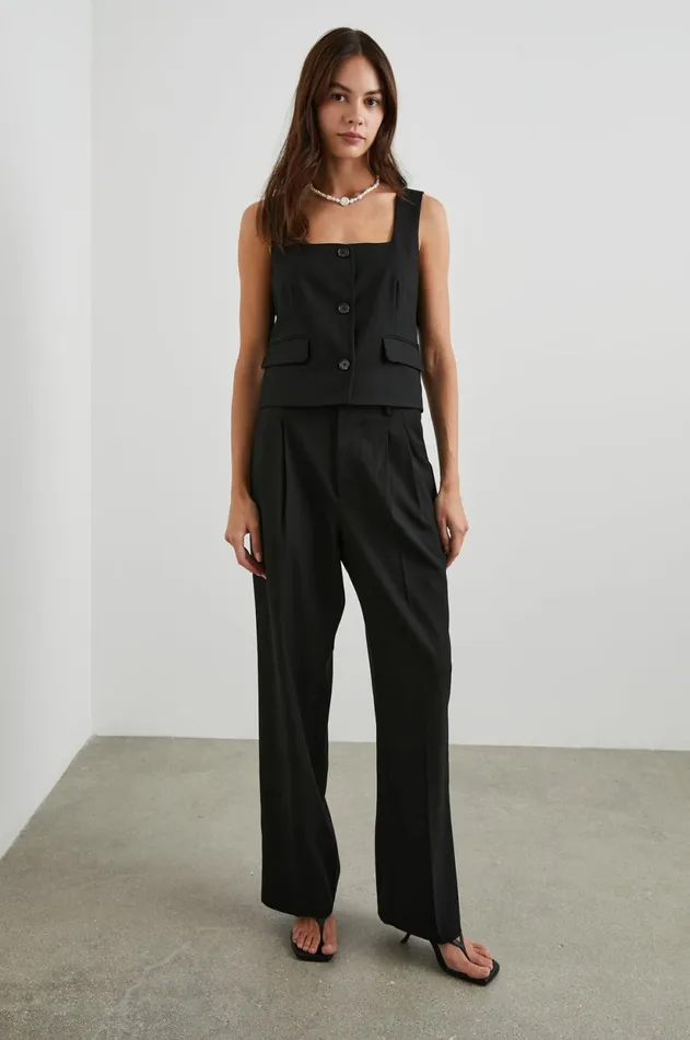 Tops Women Rails Guilia Vest Black Twill