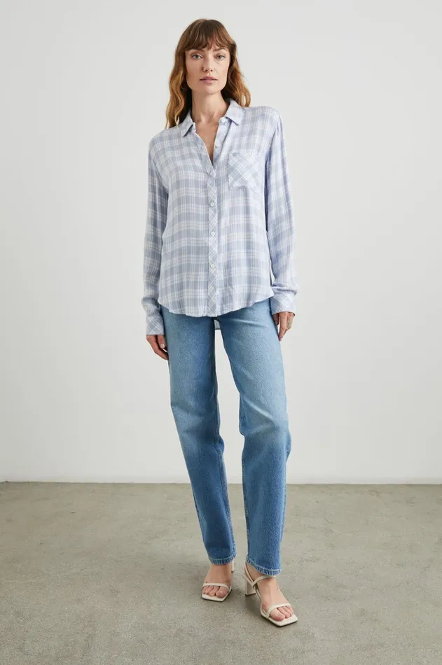 Tops Women Rails Hunter Shirt Baby Blue