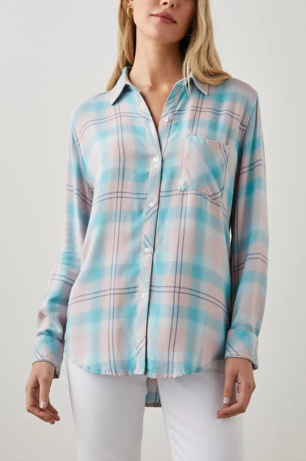 Tops Women Rails Hunter Shirt Blue Dawn