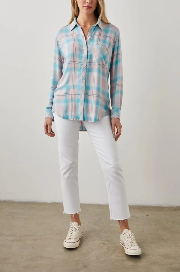 Tops Women Rails Hunter Shirt Blue Dawn