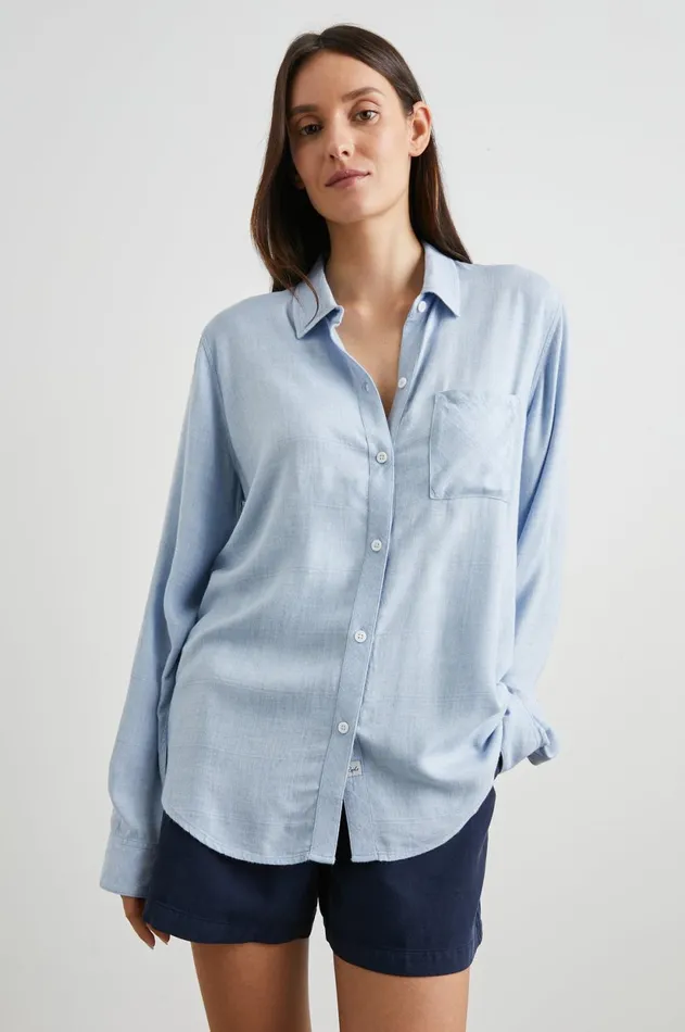 Tops Women Rails Hunter Shirt Chambray Heather