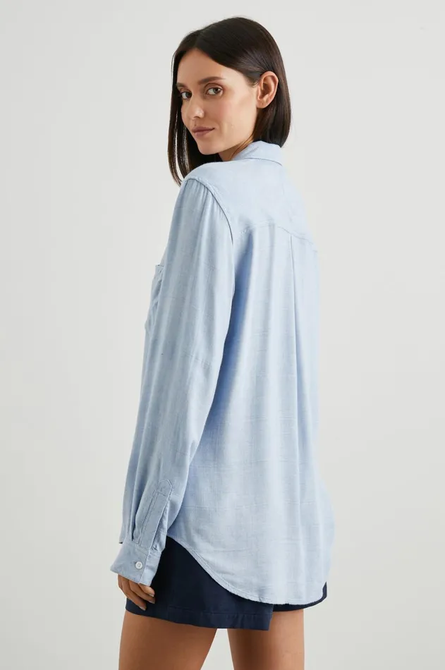 Tops Women Rails Hunter Shirt Chambray Heather