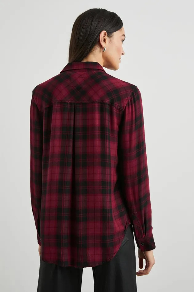 Tops Women Rails Hunter Shirt Crimson Pitch