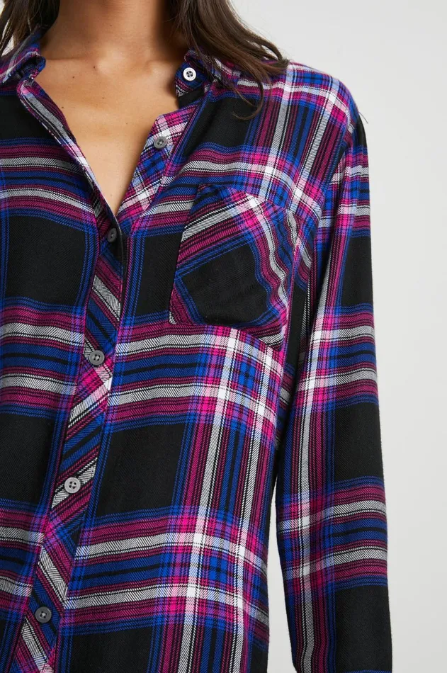 Tops Women Rails Hunter Shirt Electric Blue