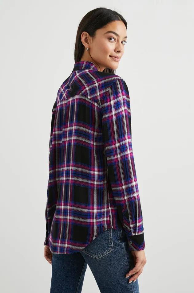 Tops Women Rails Hunter Shirt Electric Blue