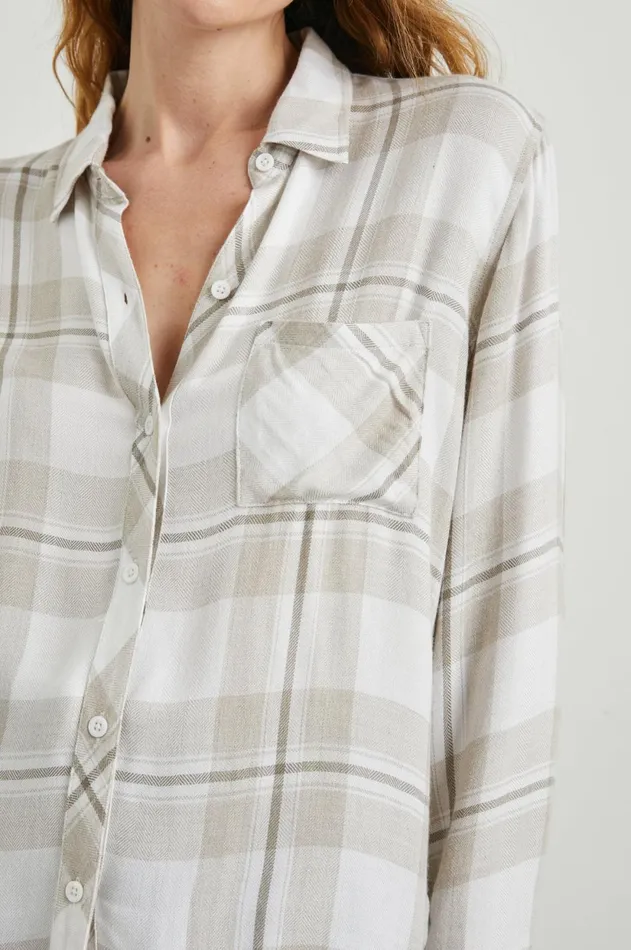 Tops Women Rails Hunter Shirt Ivory Birch