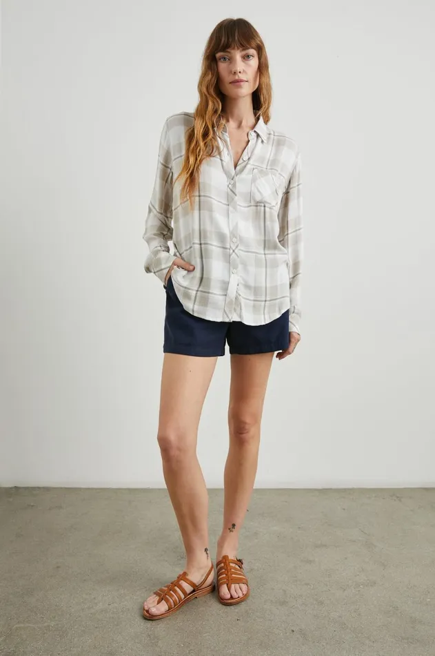 Tops Women Rails Hunter Shirt Ivory Birch
