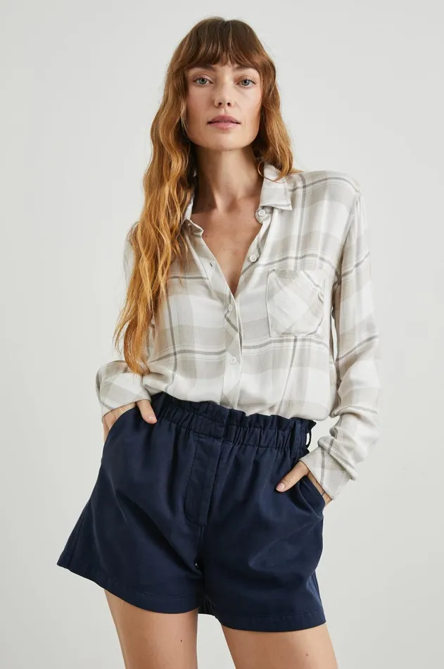Tops Women Rails Hunter Shirt Ivory Birch