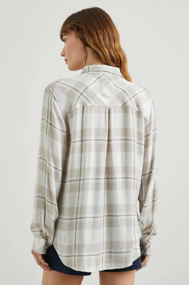 Tops Women Rails Hunter Shirt Ivory Birch