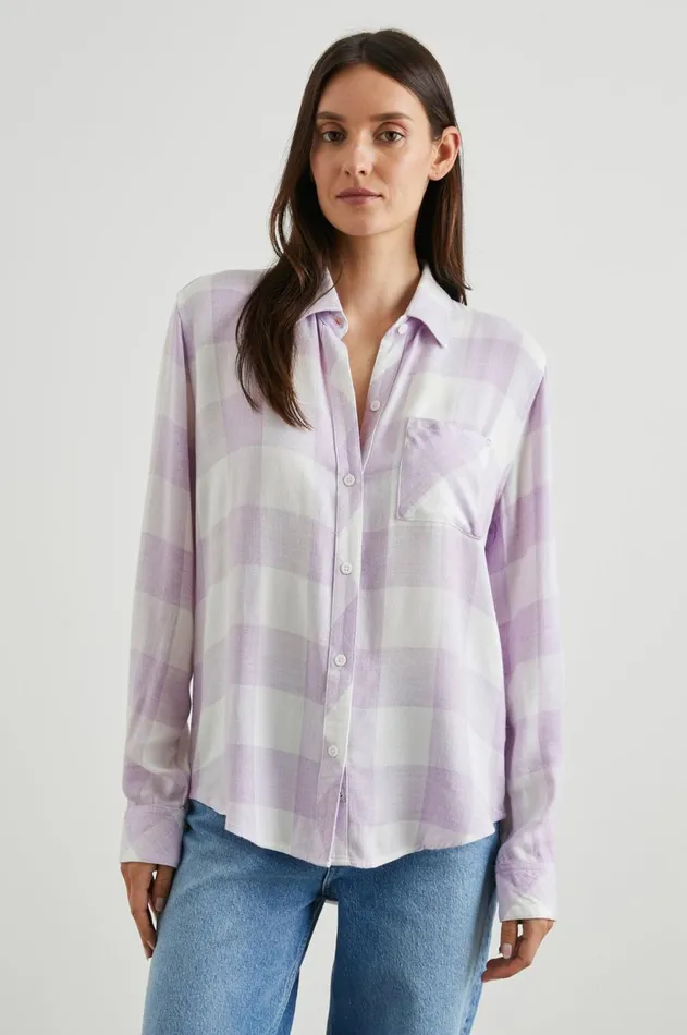 Tops Women Rails Hunter Shirt Lavender Egret