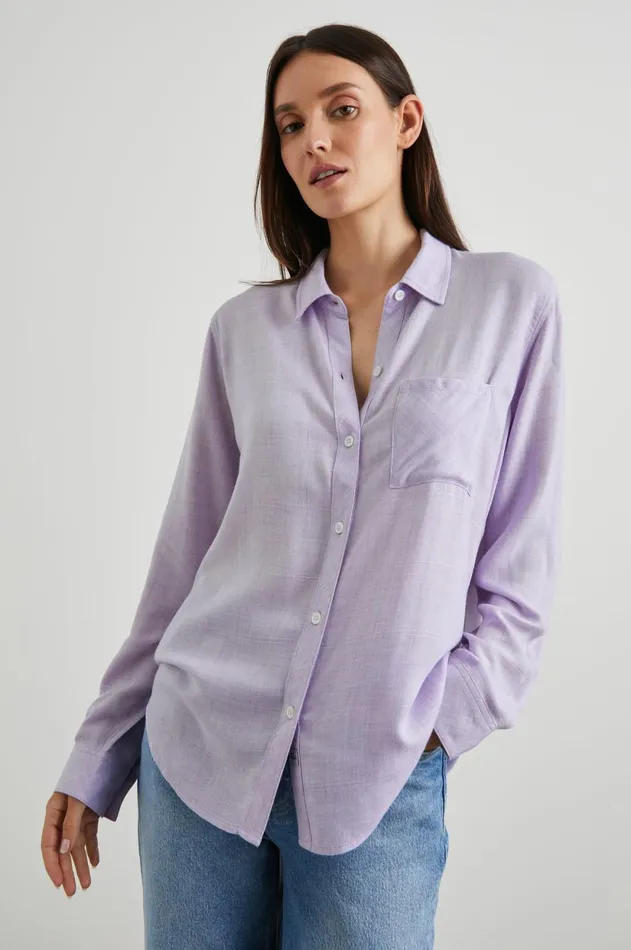 Tops Women Rails Hunter Shirt Lavender Heather