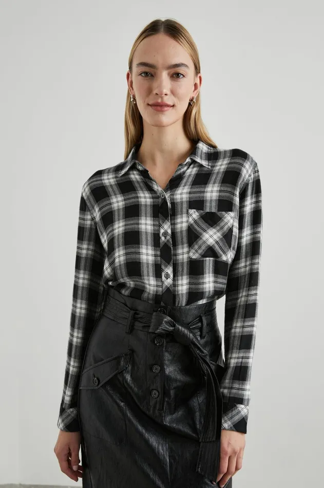 Tops Women Rails Hunter Shirt Midnight Snow
