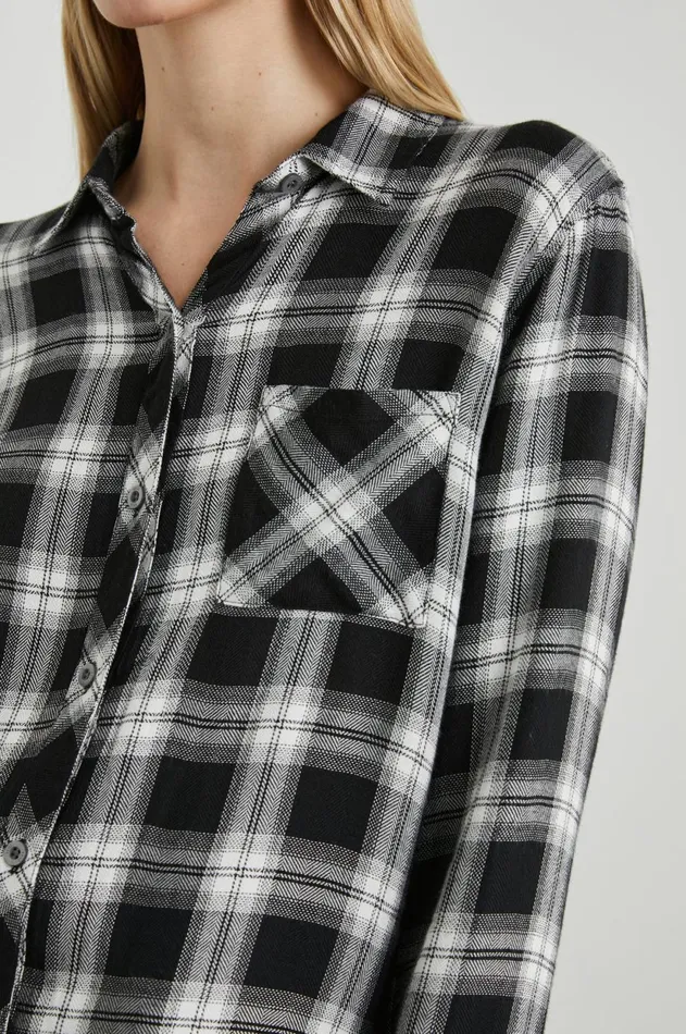 Tops Women Rails Hunter Shirt Midnight Snow