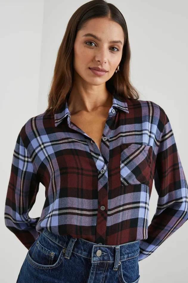 Tops Women Rails Hunter Shirt Mulberry Plum