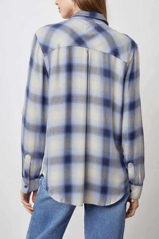 Tops Women Rails Hunter Shirt Navy Ivory Ice
