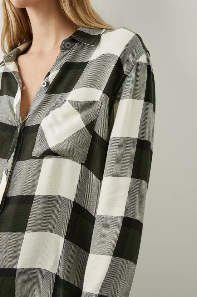 Tops Women Rails Hunter Shirt Rosemary Onyx