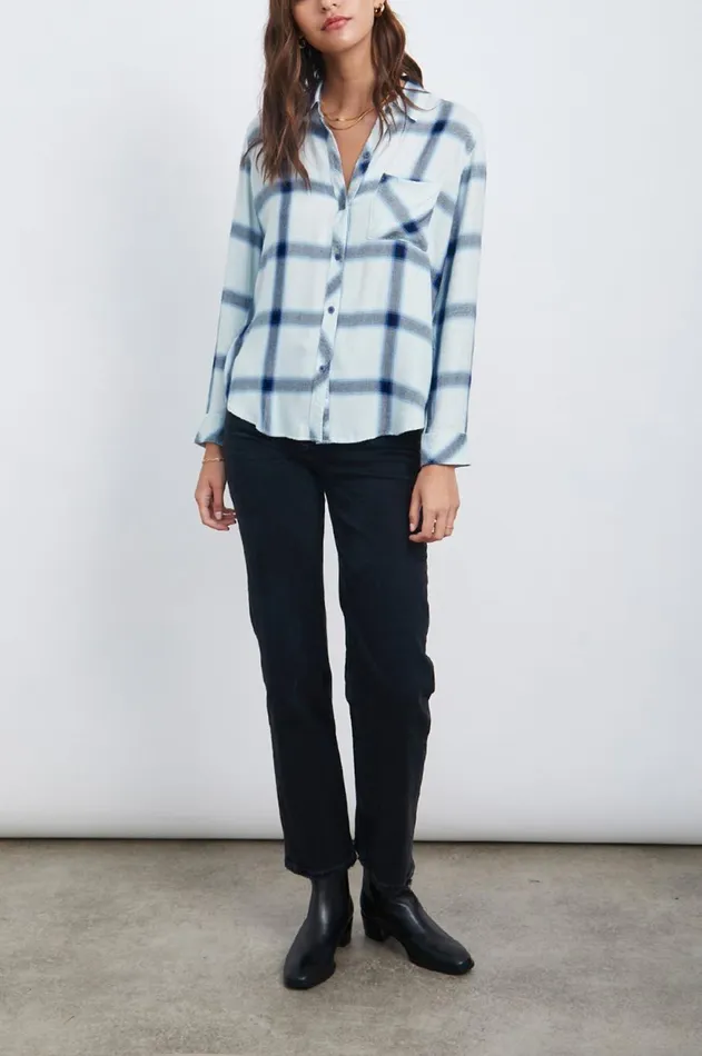 Tops Women Rails Hunter Shirt White Glacier Navy