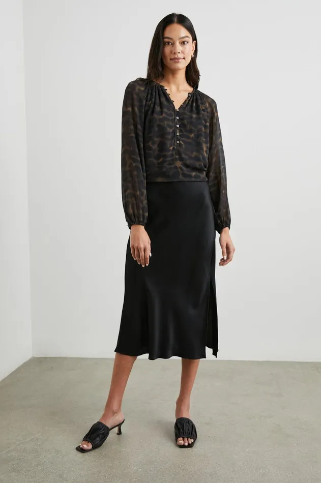 Tops Women Rails Indi Top Umber Leopard